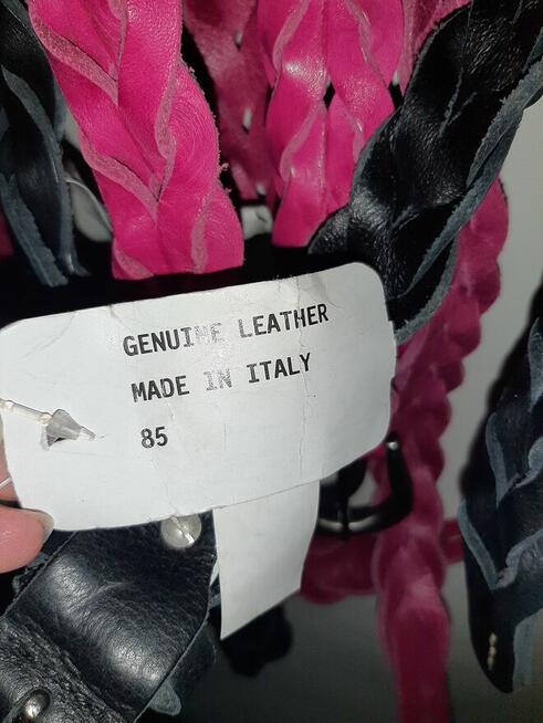 Włoski pasek do spodni 80 cm - 95 cm