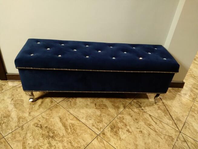 Pufa ze schowkiem glamour piekna 120x35x45