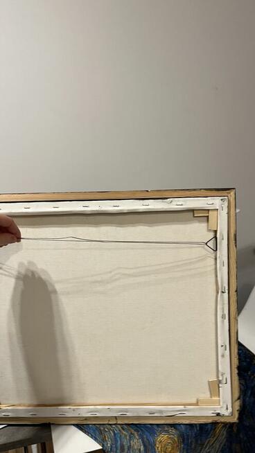 Obraz akrylowy na płótnie 40x50 z ramą. Abstrakcja „Borówki”