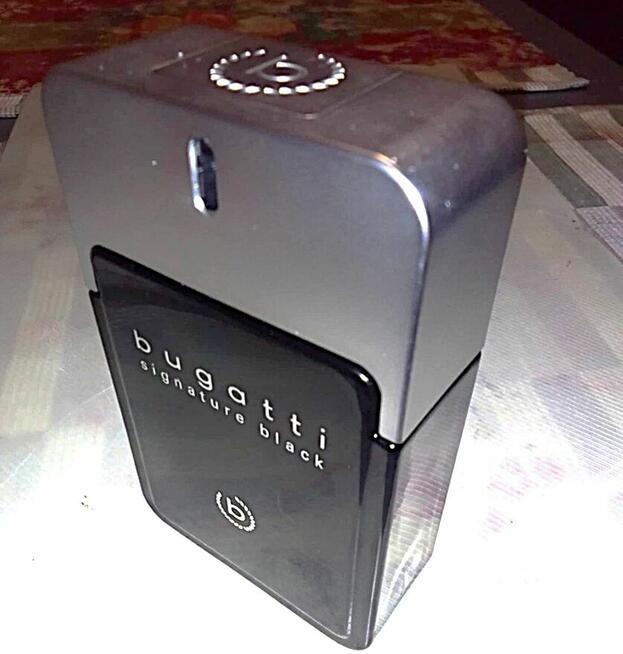 Flakon butelka po perfumach BUGATTI Black 100ml Czarny