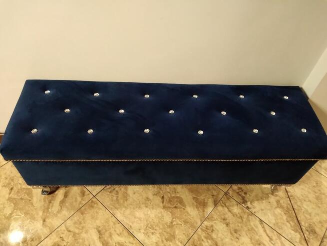 Pufa ze schowkiem glamour piekna 120x35x45