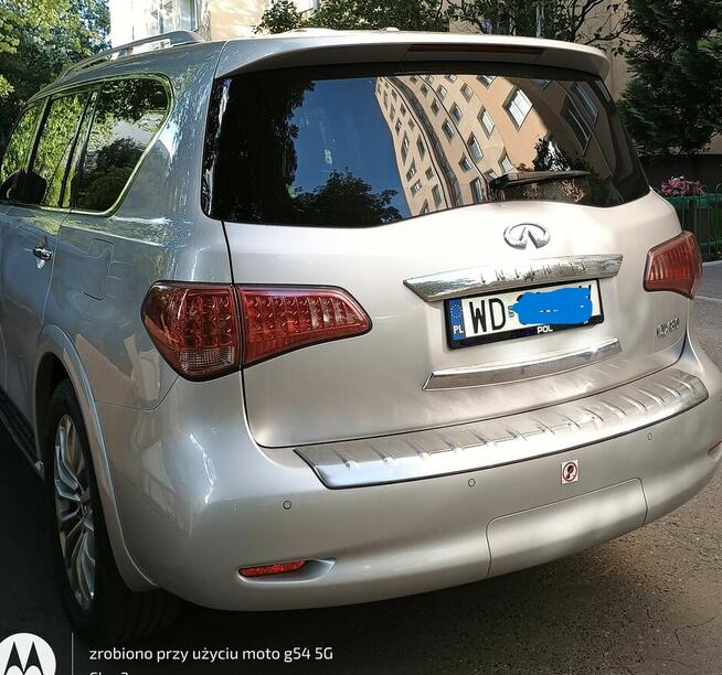 Sprzedam Srebrne Infinity QX 80 z fotelami Kapitańskimi
