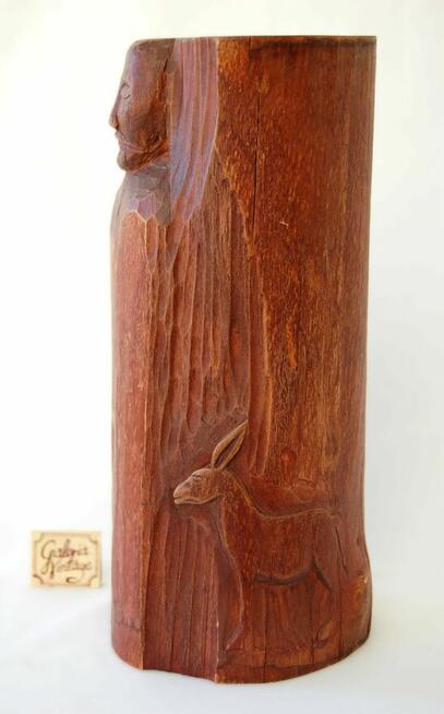 Święta Rodzina rzeźba drewniana, drewno, rękodzieło, lata 90