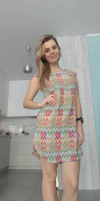 Sukienka/tunika we wzory geometryczne