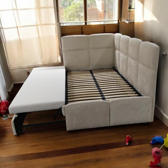 Łóżka dziecięce tapicerowane oraz duże łóżka sypialniane