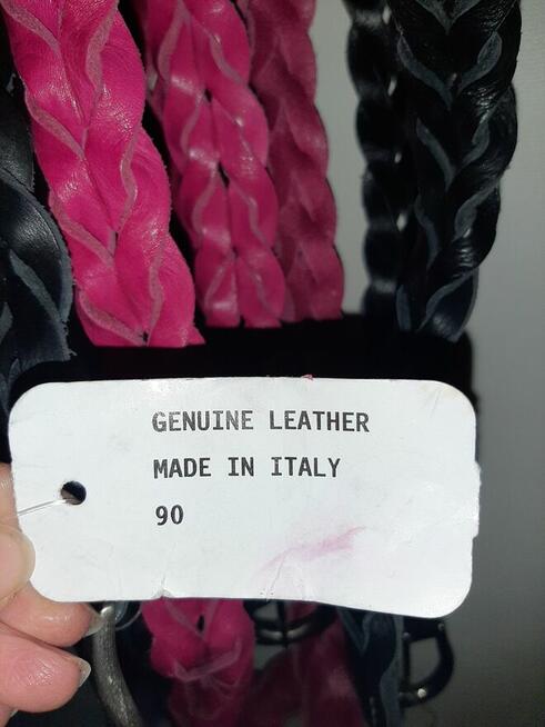 Włoski pasek do spodni 80 cm - 95 cm