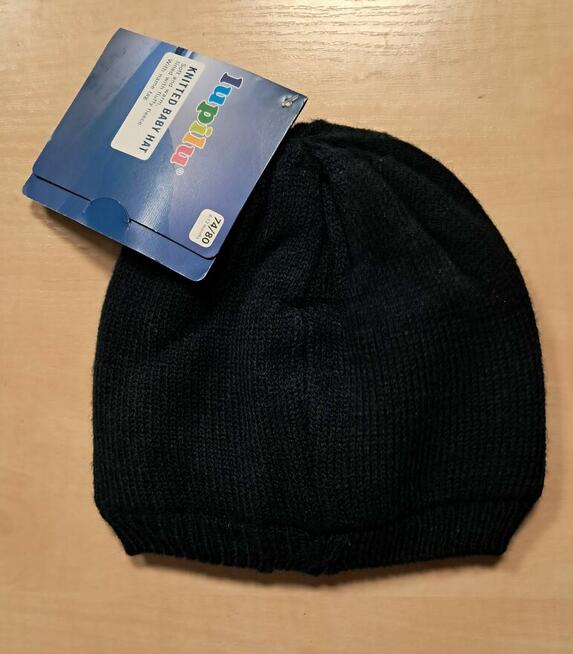 Niemowlęca czapka z dzianiny z podszewką polarową Lupilu.