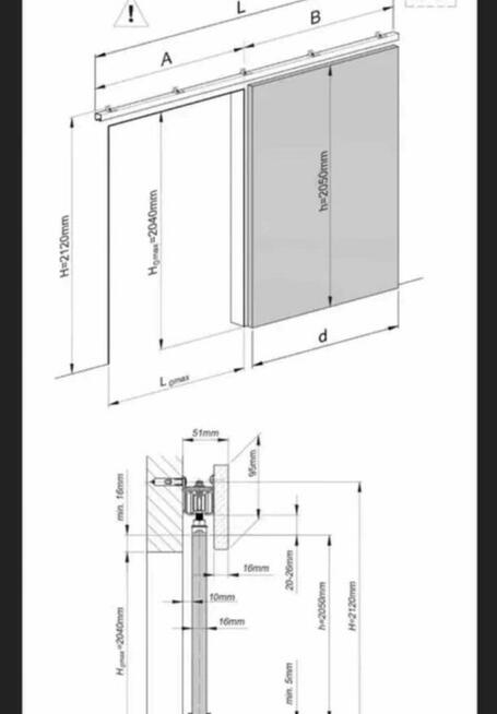 Drzwi przesuwne na szynie