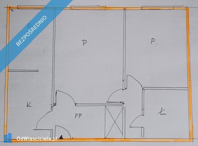 Warszawa/Mokotów/SGH/Batorego/Bruna 45m2, 3 pokoje.