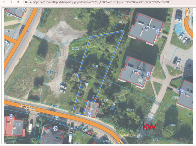 Działka inwestycyjna Kwidzyn, Podgórna