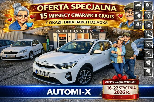 Kia Stonic 1-Wł. Salon PL, 1,4 benzyna Śliczny!  z GWARANCJĄ/Zamiana- Automi-x.pl