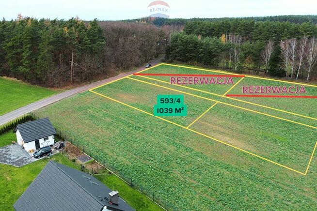 Malownicza działka przy lesie w Mojęcicach