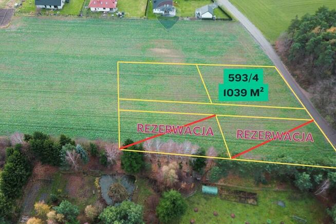 Malownicza działka przy lesie w Mojęcicach