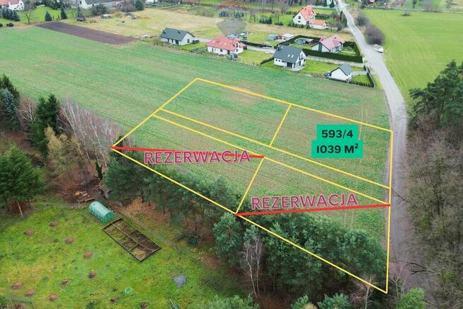 Malownicza działka przy lesie w Mojęcicach