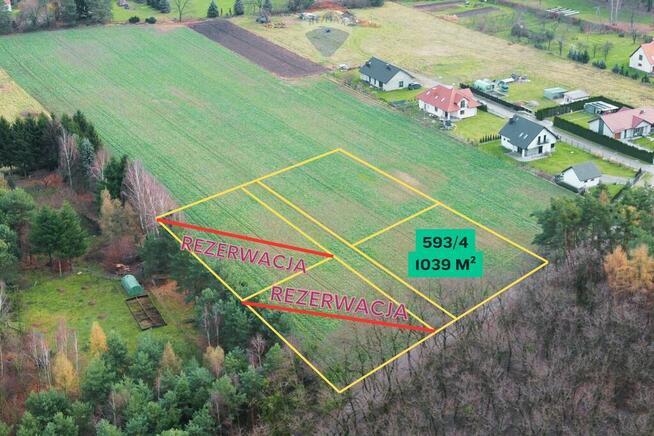 Malownicza działka przy lesie w Mojęcicach