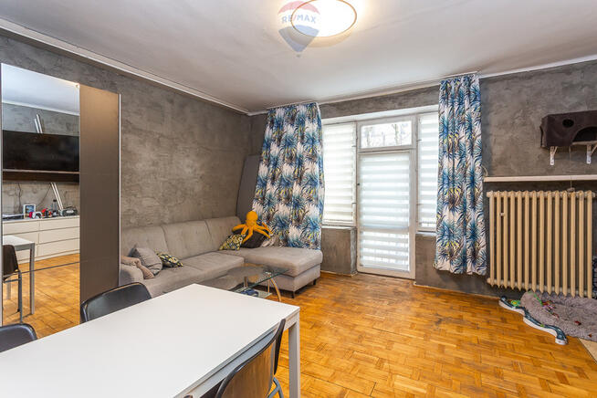 34 m² z balkonem blisko PŁ do remontu i aranżacji