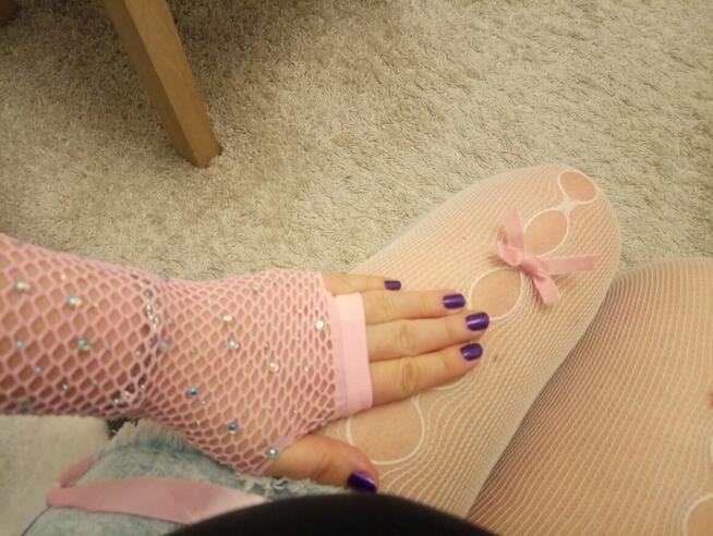 Rękawiczki z błyskotkami