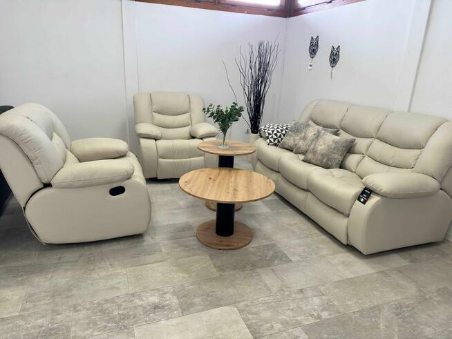 Mega okazja! Komplet Regis -20%! Gruba skóra, spanie