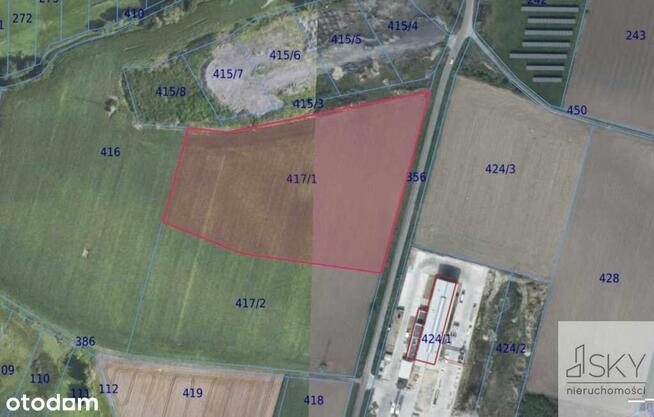 Teren produkcyjno-magazynowy | 2,6 ha | S8