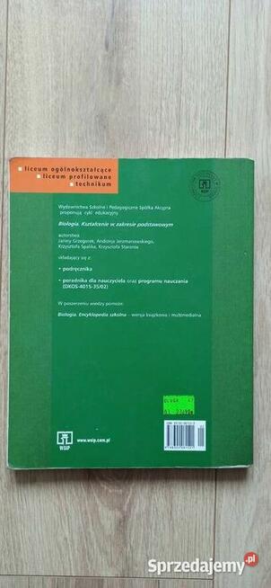 Biologia WSiP Grzegorek Jerzmanowski