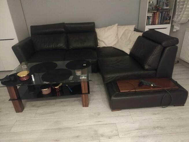 Sprzedam narożnik skóra naturalna brązowa stan idealny