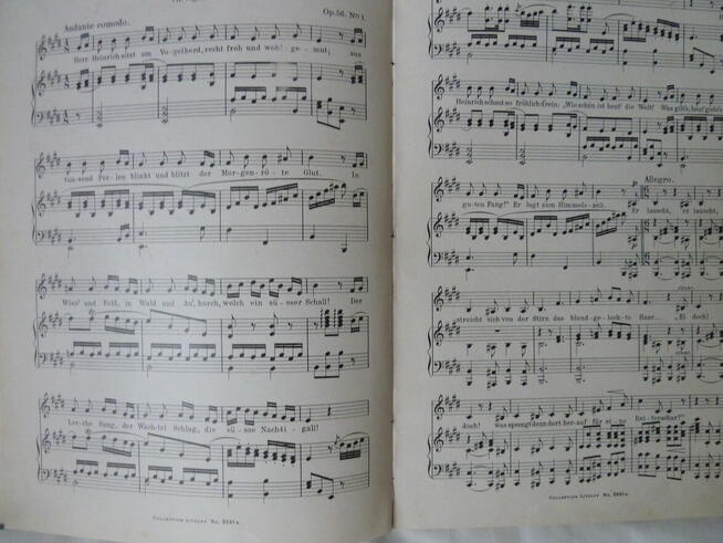 Carl Loewe Album, nuty 26 piosenek i ballad, wyd. z 1910 r.