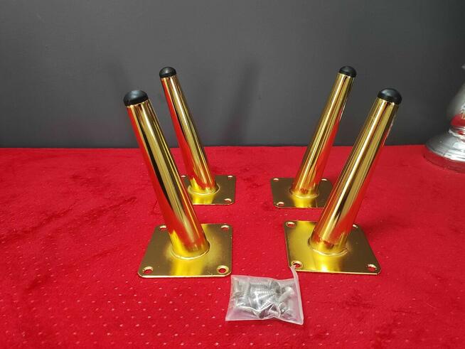 Nóżki meblowe złote do mebli szafki stołu sofy biurka fotela