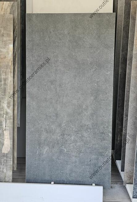 Płytki ścienne podłogowe salonowe lappato Textural antracyt