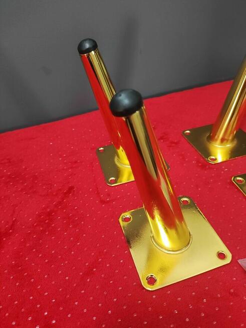 Nóżki meblowe złote do mebli szafki stołu sofy biurka fotela