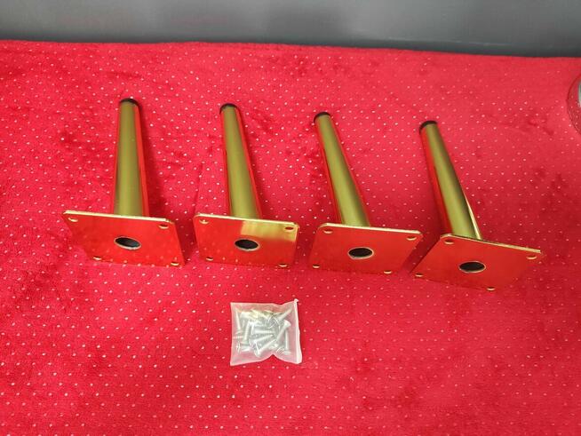 Nóżki meblowe złote do mebli szafki stołu sofy biurka fotela