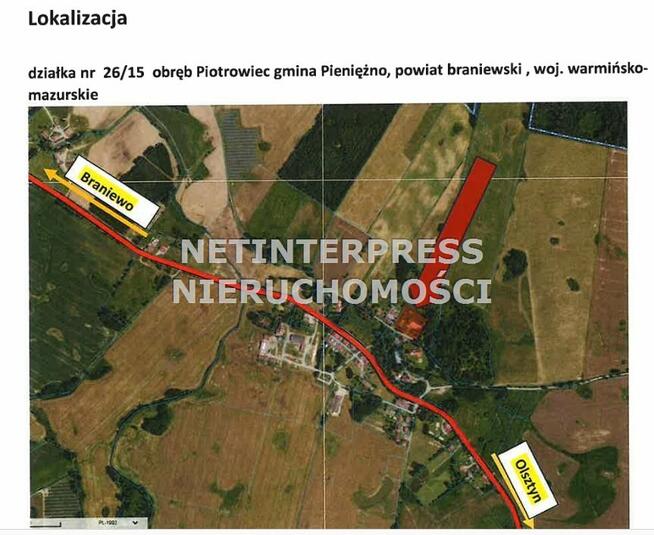Powierzchnia biurowa Piotrowiec gm. Pieniężno