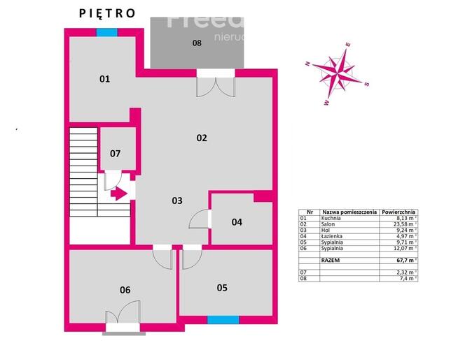 Mieszkanie 67,7 m2 w Rzeszowie