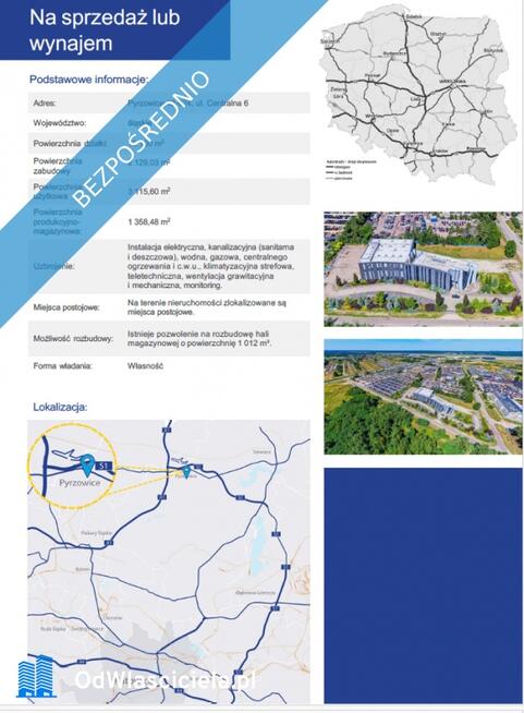 Nieruchomość biurowo-magazynowo-produkcyjna