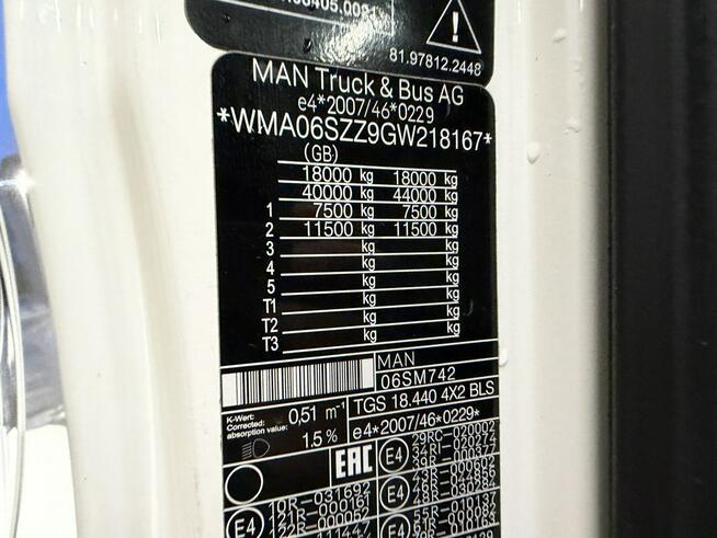 man Tgs 18.440 hydraulika, super niski przebieg.