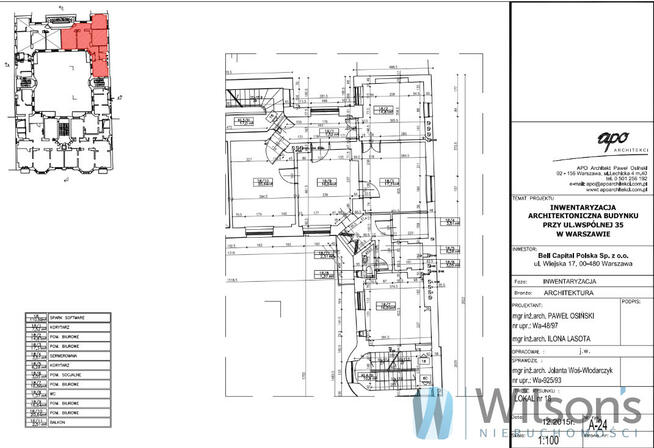 Lokal użytkowy Warszawa gm. Śródmieście Śródmieście, Wspólna