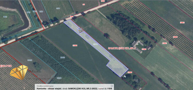Działka budowlana Samoklęski-Kolonia Druga gm. Kamionka,