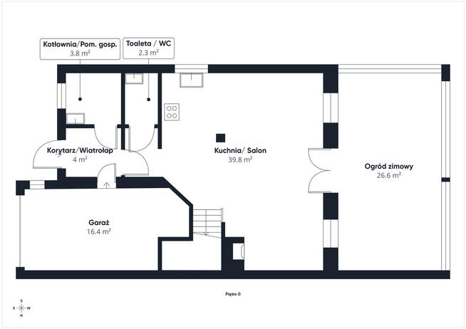 Nowoczesny bliźniak z ogrodem – Dywity