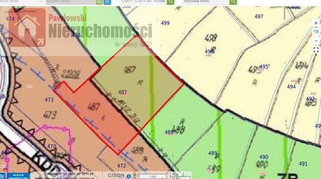 Działka budowlana Pozowice gm. Skawina