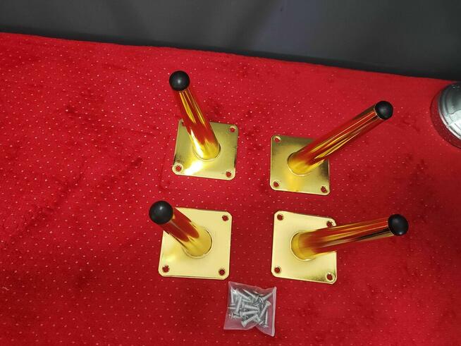 Nóżki meblowe złote do mebli szafki stołu sofy biurka fotela