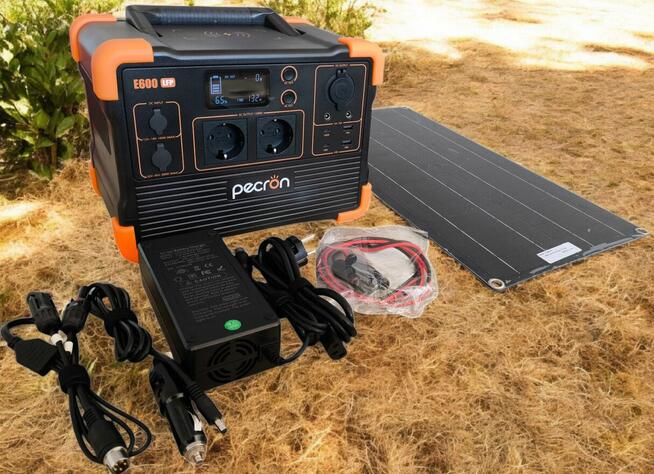 Stacja zasilania E600LFP 1200W 614Wh 24Ah z panelem fotowolt