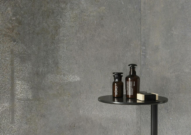 Płytki łazienkowe kuchenne szary beton lappato Textural grey