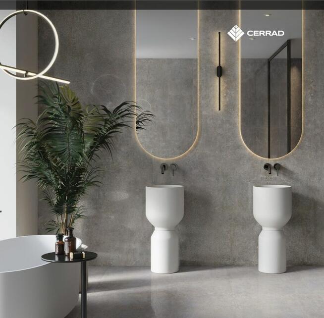 Płytki łazienkowe kuchenne szary beton lappato Textural grey