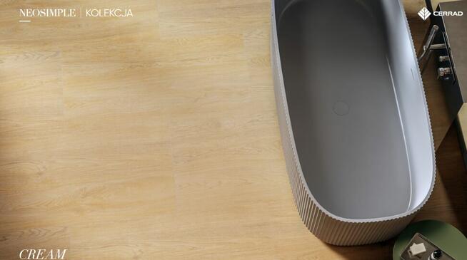 Płytki łazienkowe salonowe imitacja drewna Neosimple cream