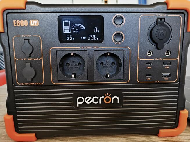 Stacja zasilania E600LFP 1200W 614Wh 24Ah z panelem fotowolt