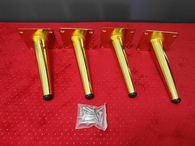 Nóżki meblowe złote do mebli szafki stołu sofy biurka fotela