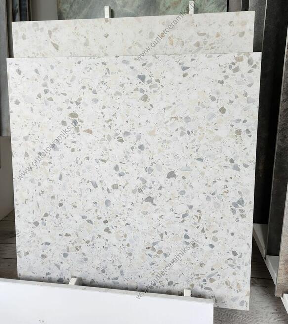 Płytki łazienkowe kuchenne kolorowe lastryko Arch beige gris