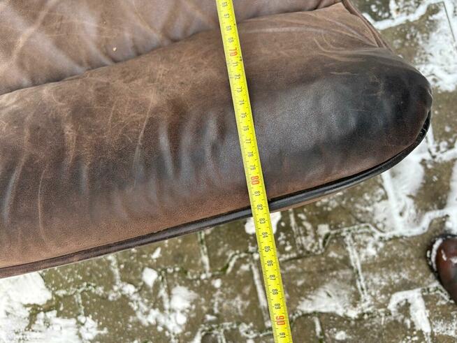 Kanapa skorzana z dwoma fotelami