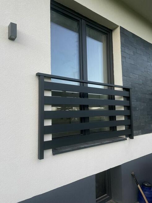 Balustrada barierka balkonowa aluminiowa