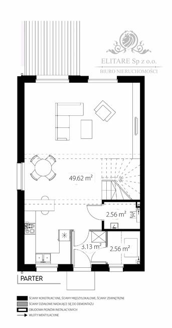 Dom w zab. bliźniaczej 110,42m2+antresola 16,84 -z pompą ciepła/Lisowic