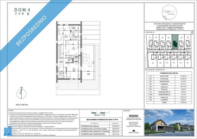 OSTATNI Dom wolnostojący - widok na las, 980m2 działka, 5 pokoi, garaż na 2 auta